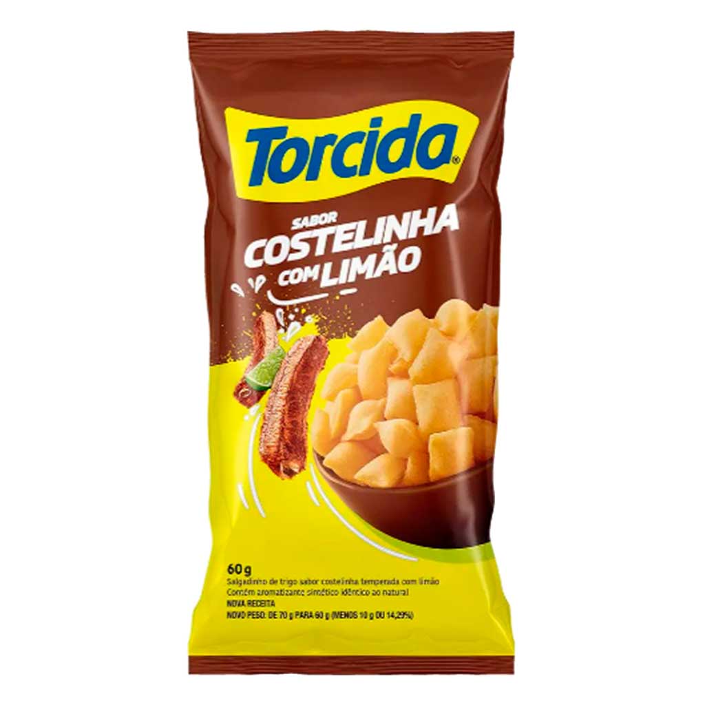 Torcida Salgadinho Sabor Costelinha com Limão 60g