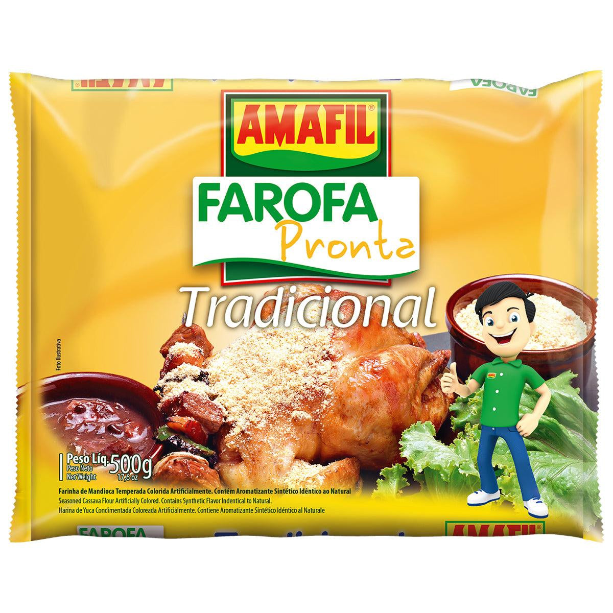 Amafil Farofa Pronta Tradicional 500g